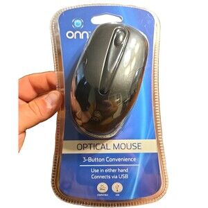 ONN Optimal Wired Mouse USB 3-Button Convenience ONA11HO091 USB Connection